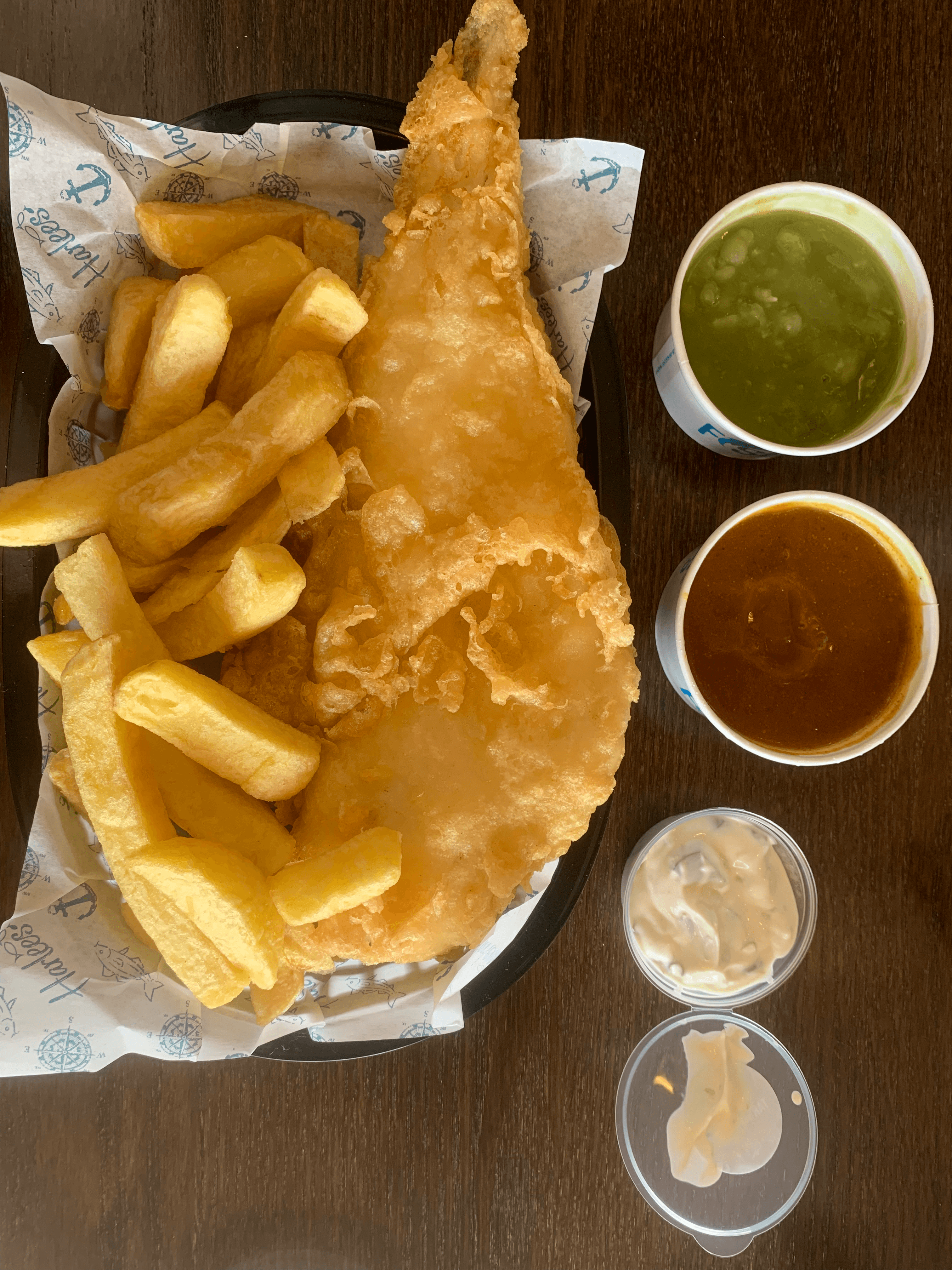 fish and chips with sides