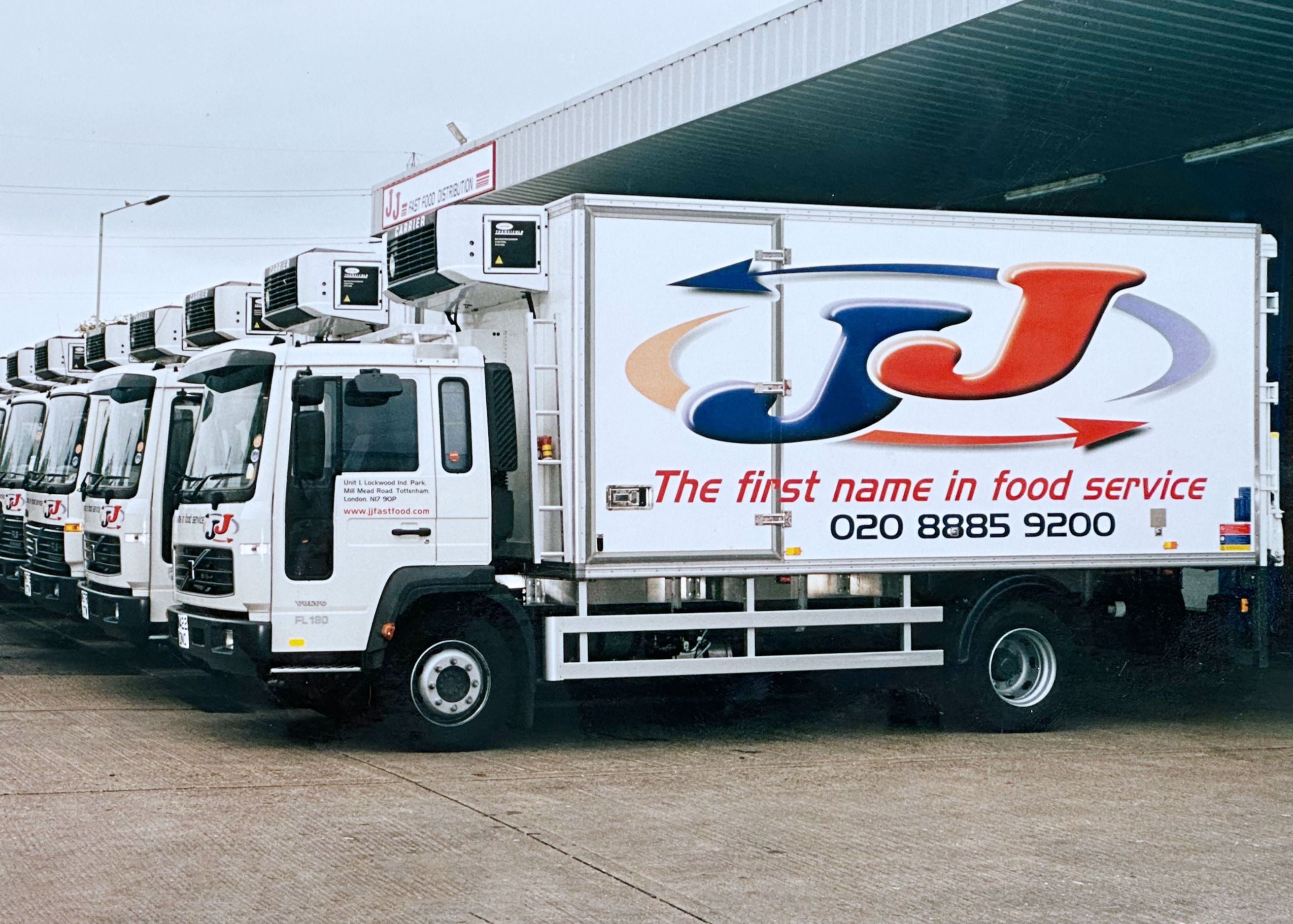 The first JJ Foodservice Isuzu vehicles 